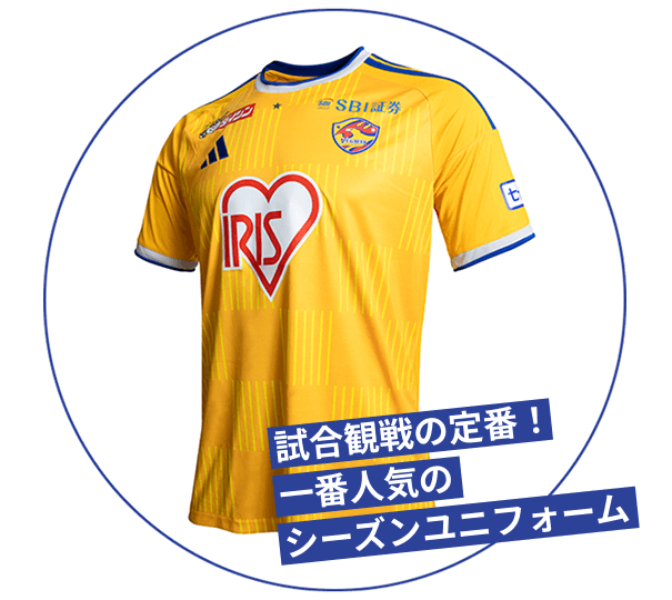 試合観戦の定番！一番人気のシーズンユニフォーム